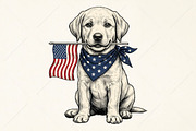 4Th of July Patriotic USA Flag PNG, a Seasonal Illustration by Canvas Craft (Thumbnail 1 of 6)