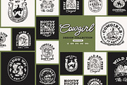 Cowgirl Design Collection - Mono, a Branding & Logo Template by cd-design.co (Thumbnail 1 of 9)