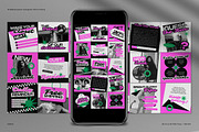Pink Modern Fashion Instagram Pack, a Social Media Template by graphicook (Thumbnail 1 of 5)