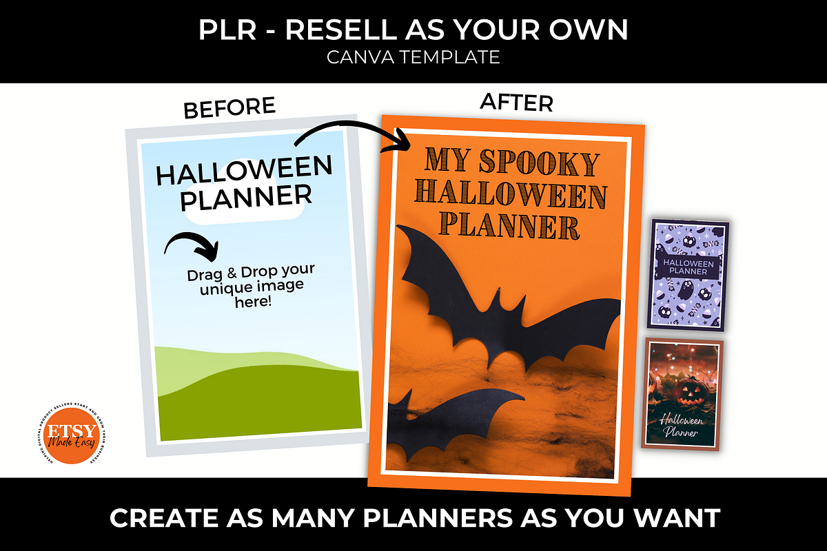 PLR Halloween Planner for Resellers, a Templates & Theme by Jennifer Magri Templates (Photo 2 of 8)