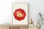 Elegant Red Wax Seal Stamp Clipart, an Illustration by SinaCreation (Thumbnail 4 of 7)