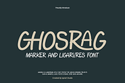 Chosrag - Marker Ligatures Font, a Handwritten Font by Iqsiart Studio (Thumbnail 1 of 8)