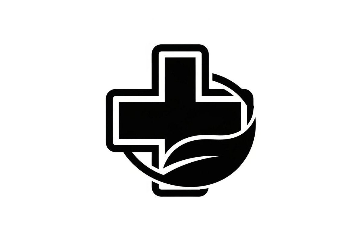 Natural Health Care Cross Icon, a Graphic by Gfx_Store (Photo 9 of 10)