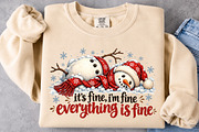 Funny Snowman Christmas PNG, a Seasonal Illustration by Craft Nest (Thumbnail 5 of 6)