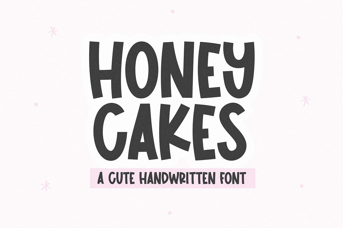 Honey Cakes | Cute + Quirky Font, a Handwritten Font by KA Designs (Photo 1 of 10)