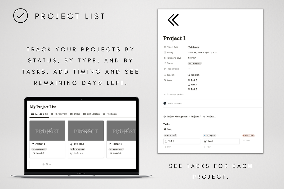 Project Management Template 2024, a Templates & Theme by BRANDcontent (Photo 4 of 7)