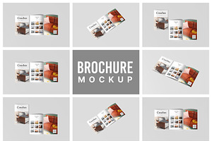 A4 Bifold Brochure Mockup Bundle 84