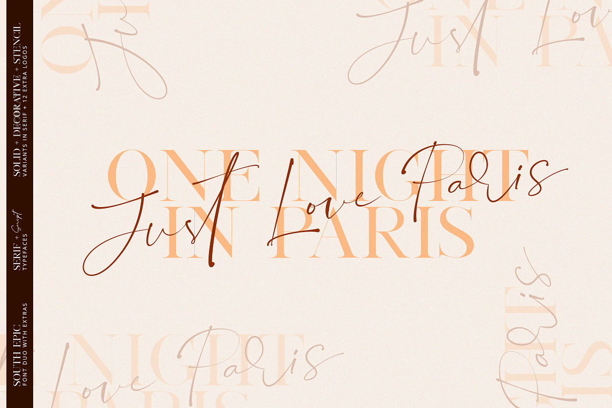 South Epic Dream Font Duo + Logos preview 3