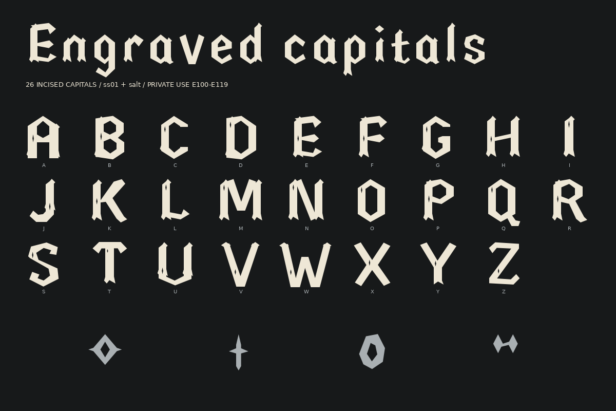 Noctis Vault — Modern Blackletter, a Blackletter Font by Colorsfav (Photo 10 of 11)