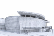 Warriors Arena Stadium, an Architecture 3D Model by 3DNUTS (Thumbnail 9 of 10)