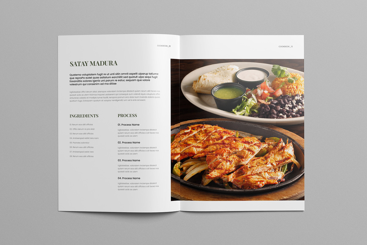 Cookbook Template, a Brochure Template by Pixelpick (Photo 6 of 9)