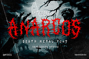 Anarcos Blackletter Metal Horror, a Blackletter Font by dansdesign (Thumbnail 1 of 7)