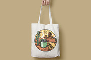 drinking coffee in the desert, a Food Illustration by gunaonedesign (Thumbnail 5 of 5)