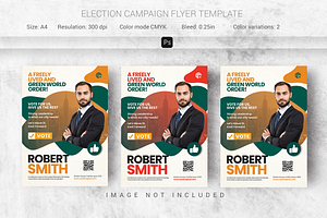 Election Campaign Flyer, a Flyer Template by Creativpixl