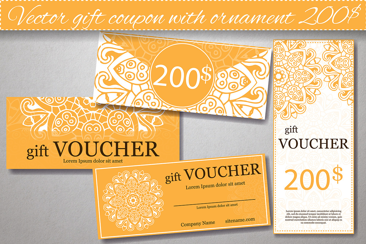 Set of gift voucher templates, a Flyer Template by Astarte_design (Photo 3 of 4)