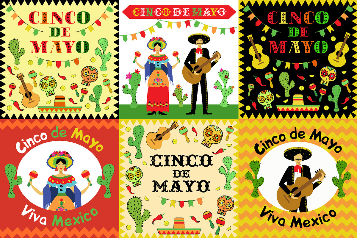Cinco de Mayo illustrations, a Food Illustration by DinaraChernaya (Photo 2 of 4)