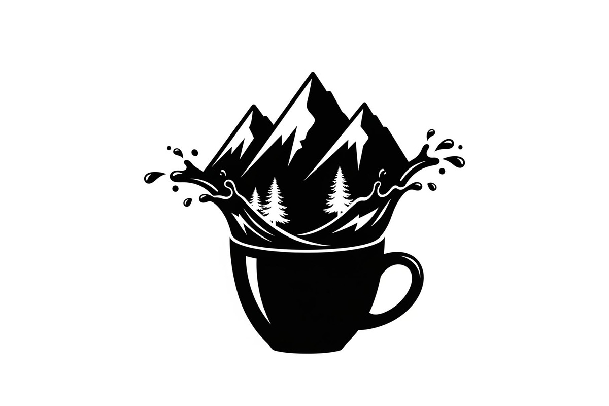 Mountain Coffee Cup Design Bundle, an Illustration by yasushie (Photo 10 of 31)