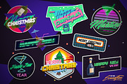 80's Stickers - christmas|newyear, a Branding & Logo Template by Sonnyfive (Thumbnail 2 of 10)