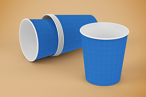 Small Paper Cup Mockup