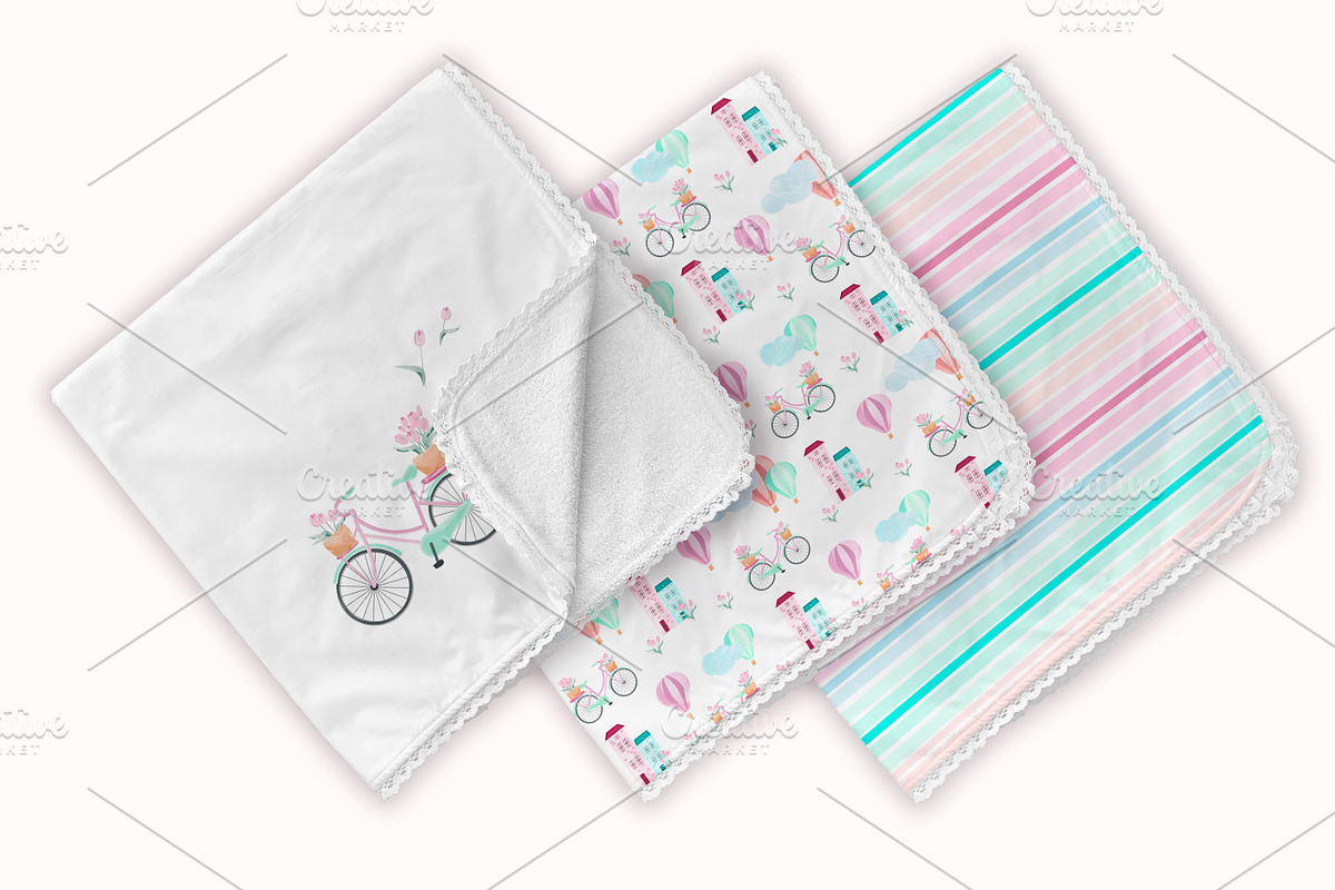 Pink Paris Seamless Patterns, a Pattern Graphic by Oksana Dovhopol Art (Photo 10 of 10)