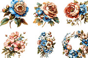 Spring Flower Clipart, an Illustration by Designking (Thumbnail 5 of 5)