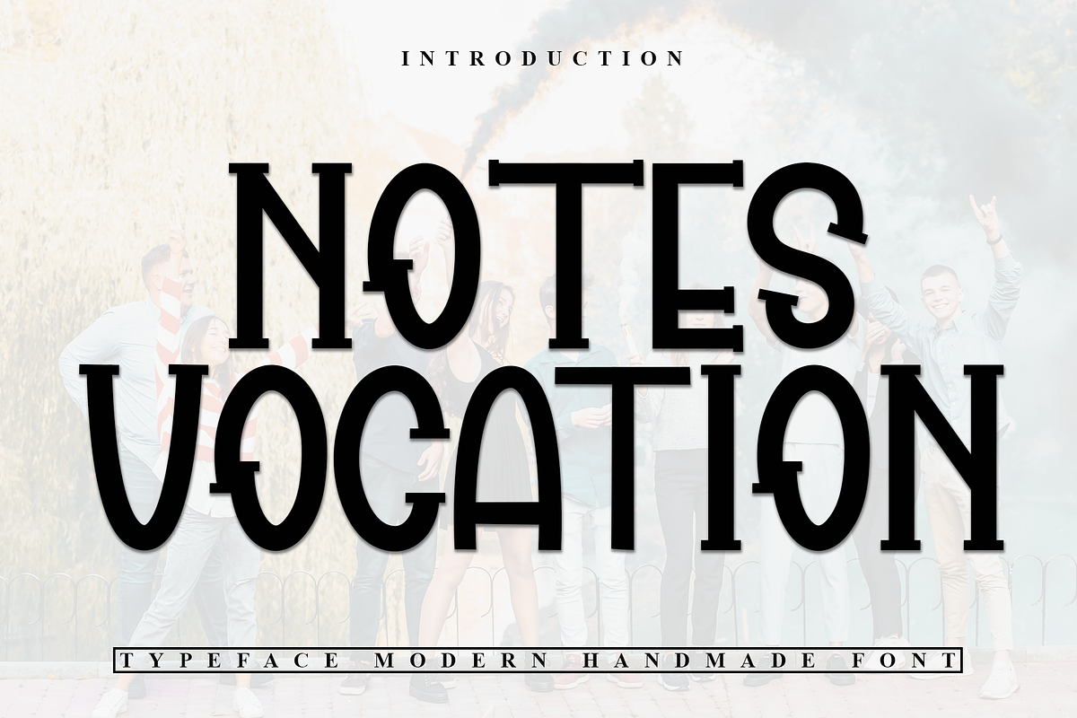 Notes Vocation, a Sans Serif Font by InermediaSTUDIO (Photo 1 of 7)