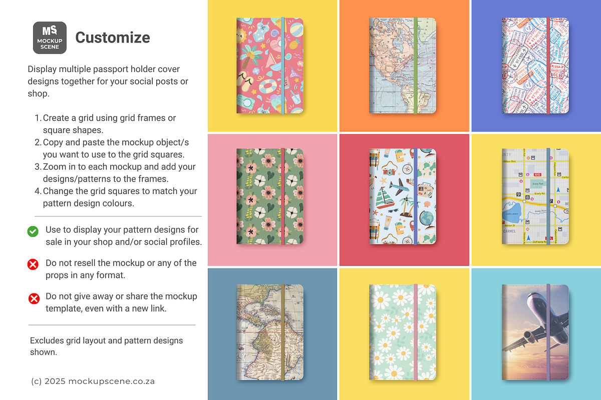 Passport Holder Canva Smart Mockup, a Merchandise Mockup by Mockup Scene (Photo 10 of 11)