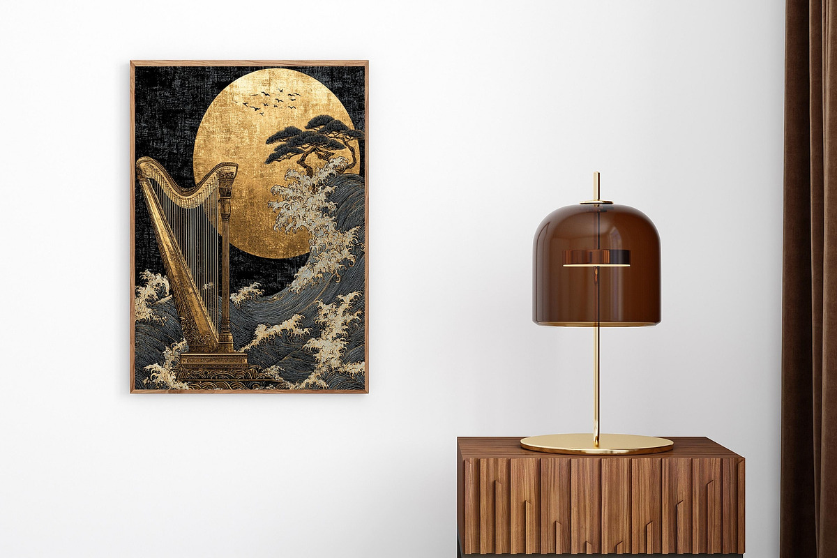 Egyptian Gold & Black Wall Art, an Illustration by PrintablesByFranklyn (Photo 7 of 7)