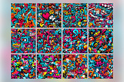 Abstract Graffiti Seamless Pattern, a Pattern Graphic by Forhadx5 (Thumbnail 3 of 11)