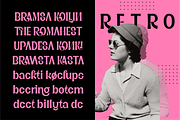 Black Sansa - Retro Display Font, a Font by AuthenType (Thumbnail 3 of 12)