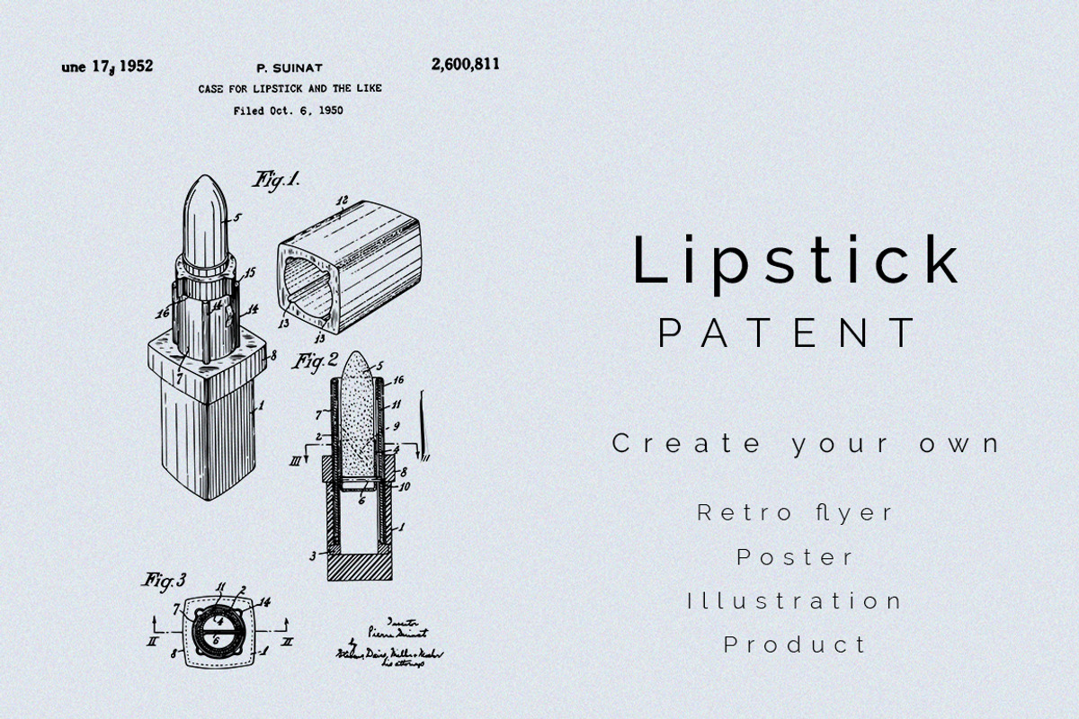 Lipstick Case Patent, an Illustration by Nordic Designs (Photo 1 of 3)