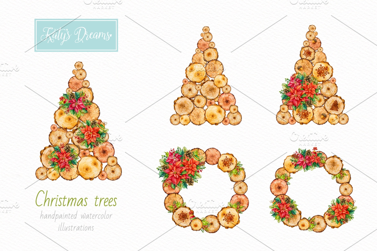 Christmas Rustic, a Decorative Illustration by Ekaterina Mikheeva (Photo 5 of 8)