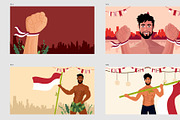 Indonesia 17 august background set, an Object Illustration by foxndeer (Thumbnail 2 of 3)