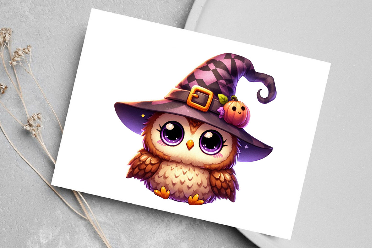 Kawaii Halloween Clipart Bundle, an Illustration by Canvas Craft (Photo 5 of 8)