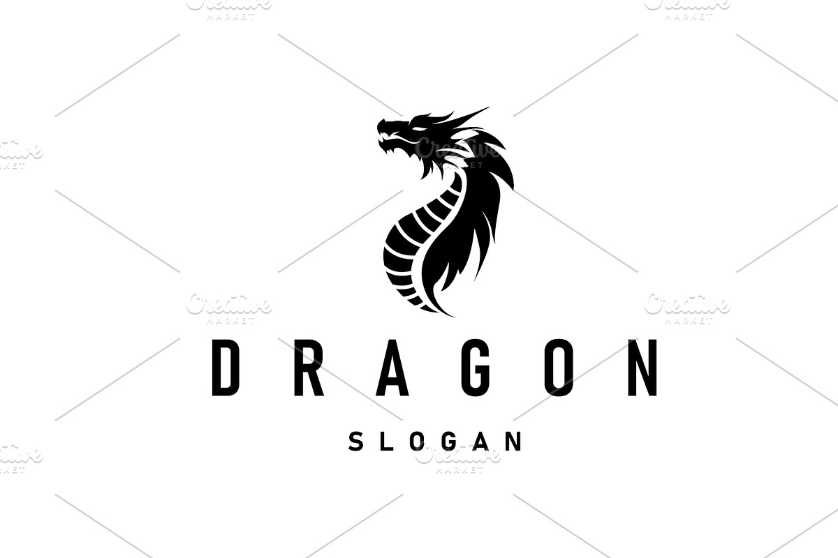 mystical animal legend dragon logo, a Branding & Logo Template by Maylianaw28