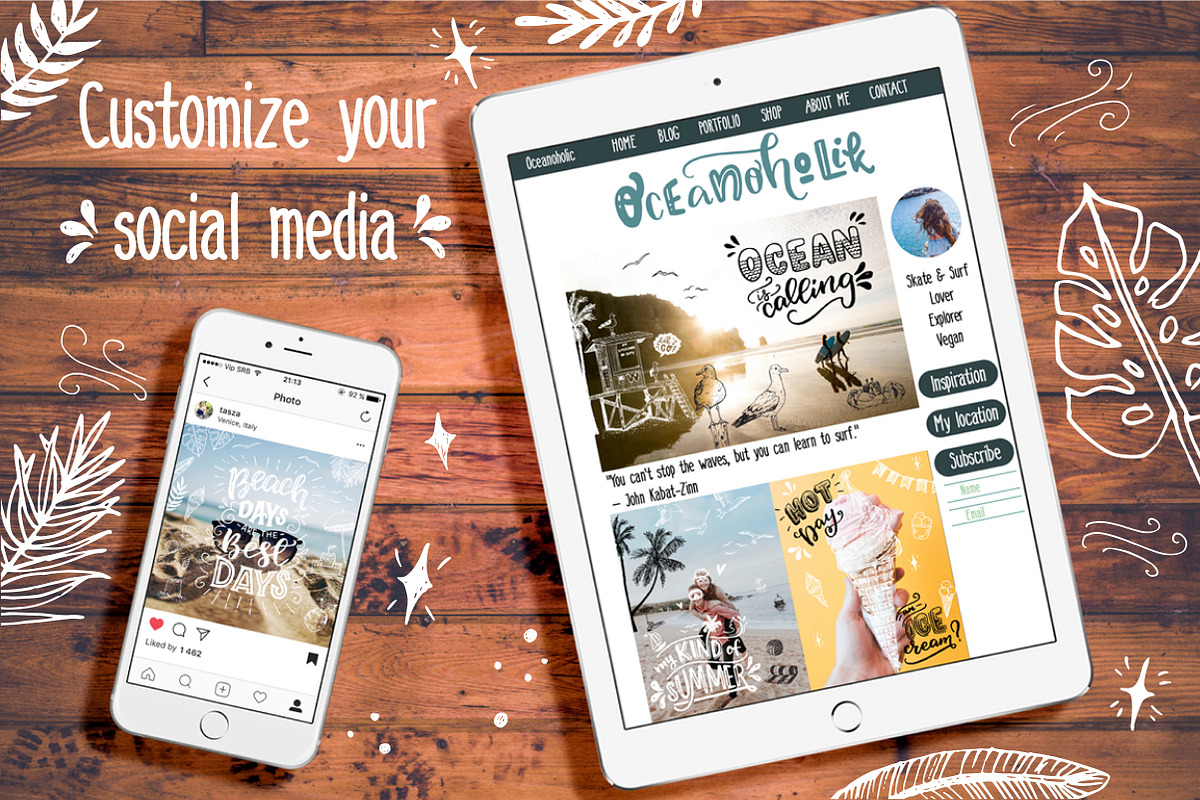 Your Cool Summer Overlays, a Seasonal Illustration by Sketchetarian (Photo 3 of 11)