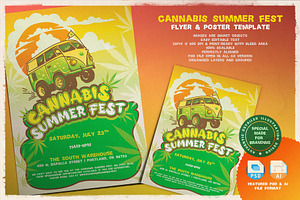 Cannabis Summer Fest Flyer & Poster