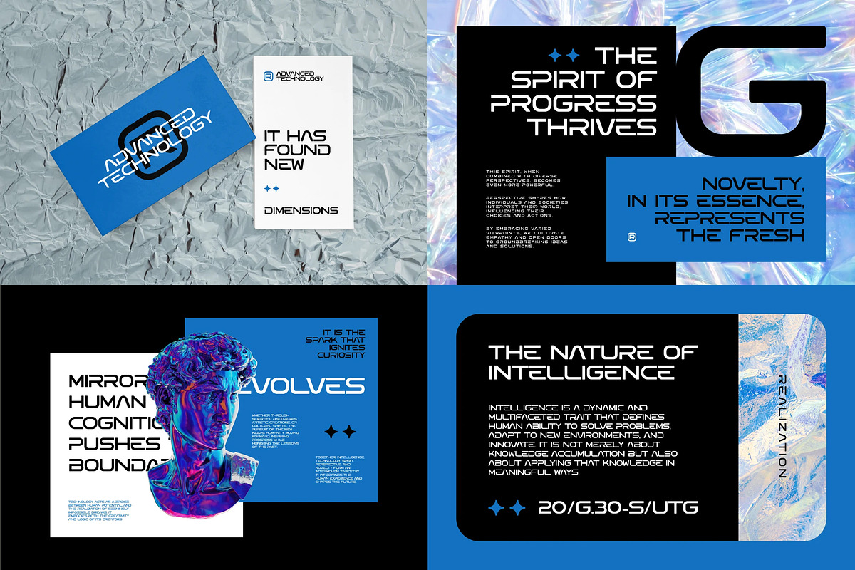 Techno – 8 Font Bundle, a Sans Serif Font by Brand Earth (Photo 6 of 9)
