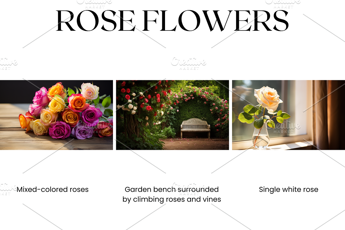 Rose Flower Stock Image, Valentine's, a Nature Photo by BrushstrokeArtGB (Photo 3 of 5)