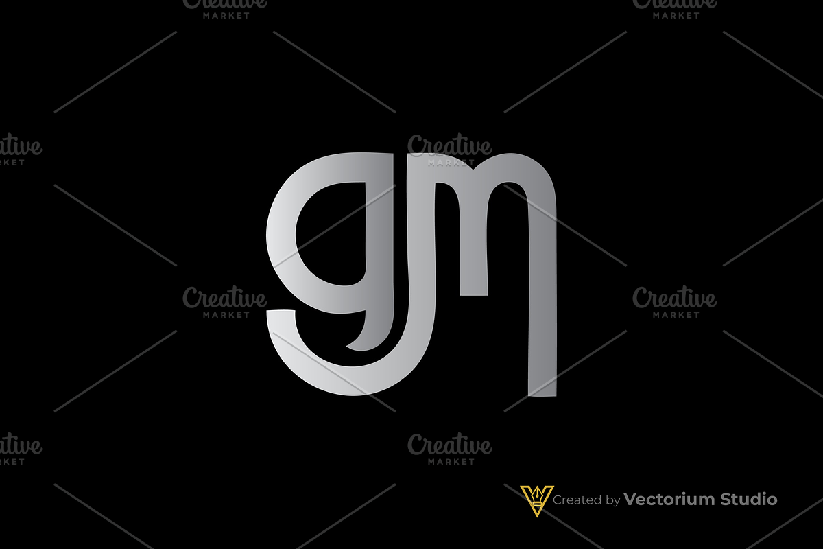 GM Modern Silhouette Logo, a Branding & Logo Template by Vectorium Studio (Photo 4 of 8)