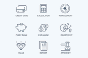 78 Fintech Line Icons, an Outline Icon by Flat Icons (Thumbnail 6 of 10)