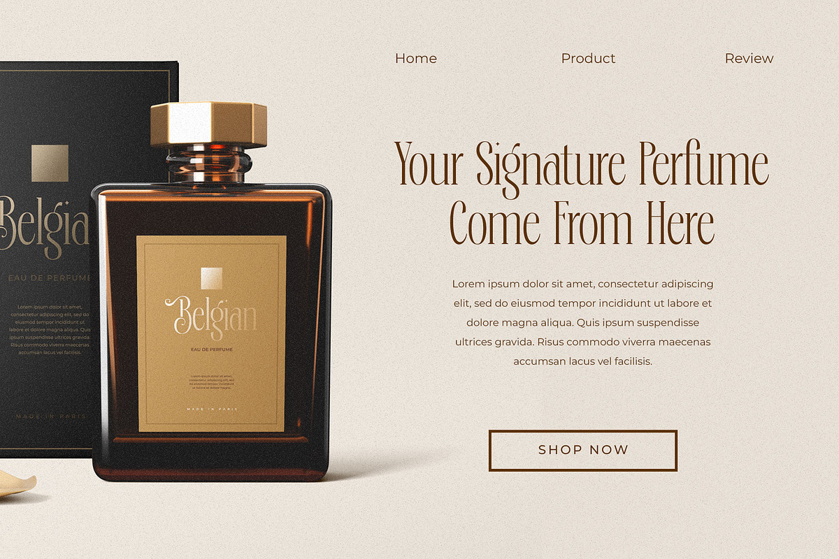 Deronia Beauty Branding Serif Font, a Serif Font by RantautypeStudio (Photo 6 of 17)