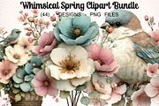 Whimsical Spring Clipart Bundle, a Transportation Illustration by Digital Artistic99 (Thumbnail 1 of 11)
