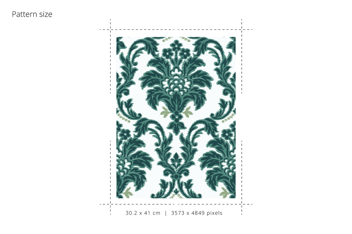 IKAT Damask Print & Motifs, a Pattern Graphic by ASTUDIO (Photo 2 of 6)