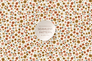 Rustic Meadow Seamless Pattern