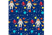 Space Man Exploration Seamless Repea, a Pattern Graphic by Sharon Schwalbe (Thumbnail 1 of 2)