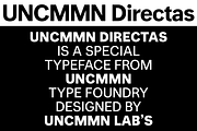 UNCMMN Directas - 7 style Sans Serif, a Font by Kotivoro (Thumbnail 6 of 23)