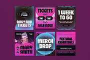Music Event Instagram Template, a Social Media Template by graphicook (Thumbnail 2 of 3)