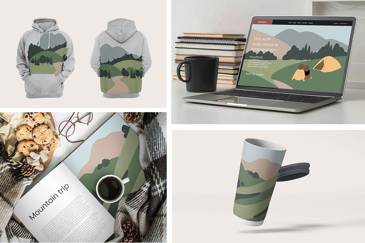 Mountain trip | landscape creator, a Decorative Illustration by LyubovZaytseva (Photo 4 of 16)