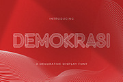 DEMOKRASI - Decorative Display Font, a Script Font by StringLabs (Thumbnail 1 of 14)